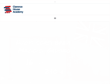 Tablet Screenshot of clarencehouseacademy.com